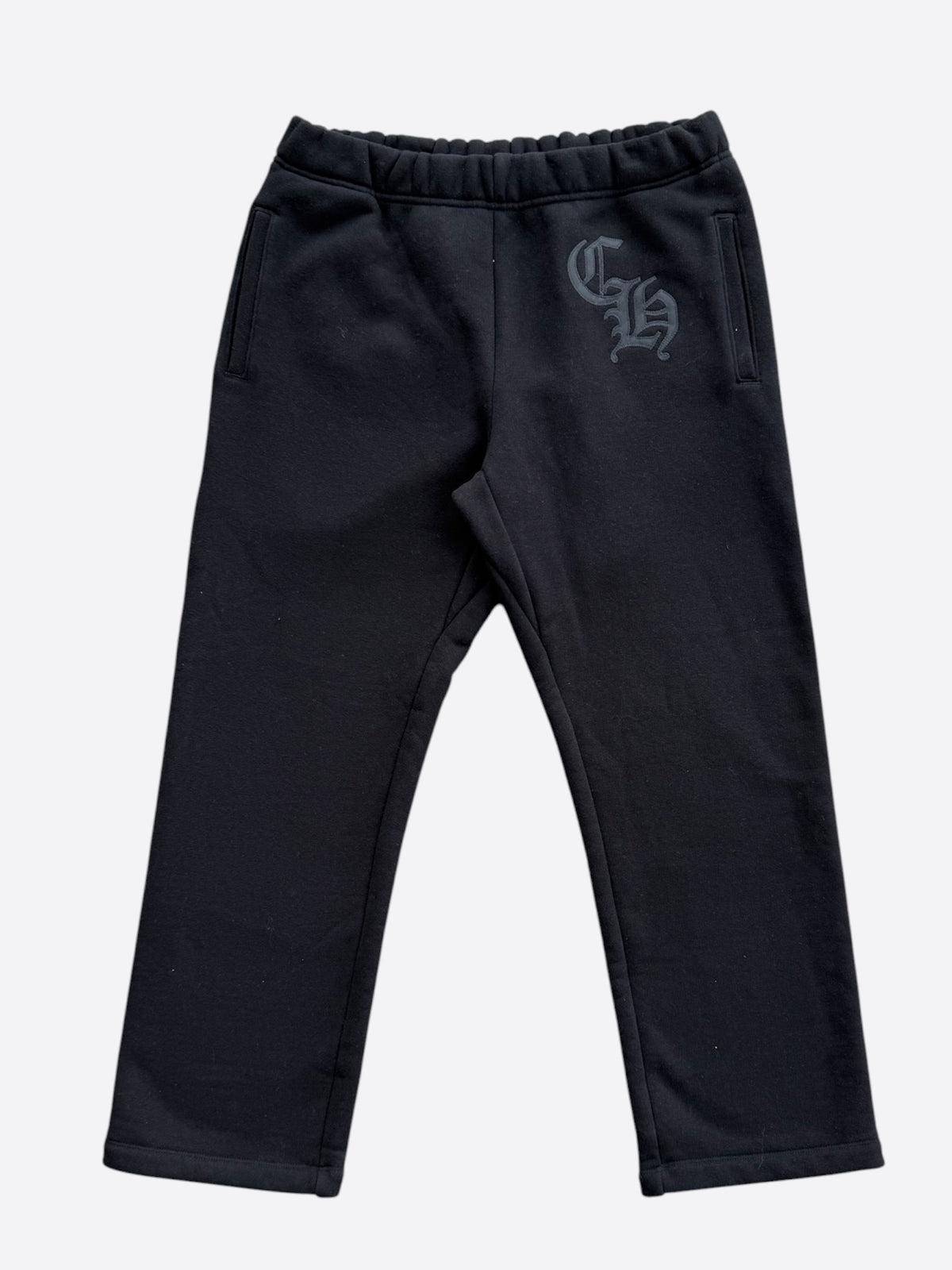 Chrome Hearts Black CH Logo Embroidered Sweatpants