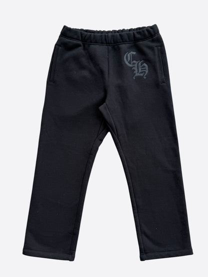 Chrome Hearts Black CH Logo Embroidered Sweatpants