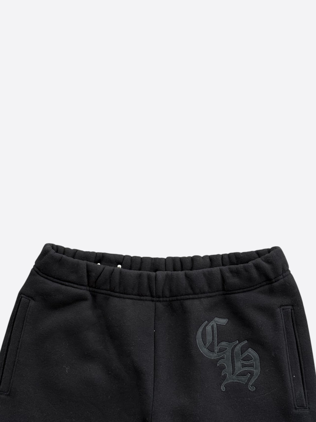 Chrome Hearts Black CH Logo Embroidered Sweatpants