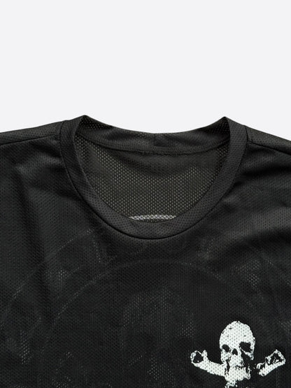 Chrome Hearts Black & White Foti Graphic Mesh Tank Top