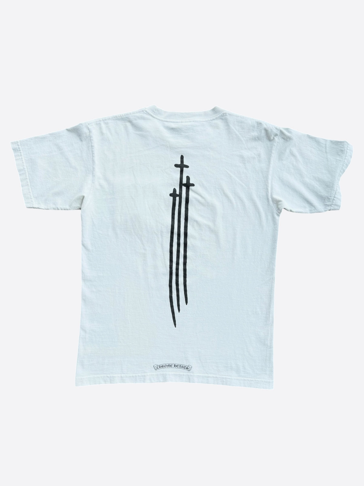 Chrome Hearts White & Black RS3 Logo T-Shirt
