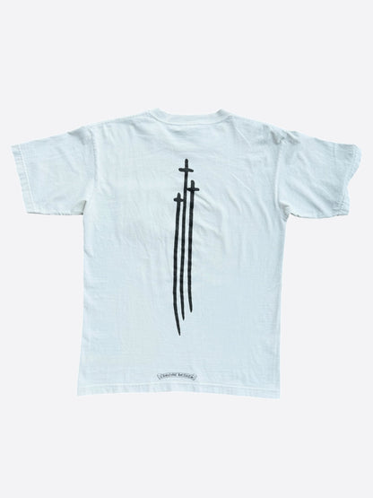 Chrome Hearts White & Black RS3 Logo T-Shirt