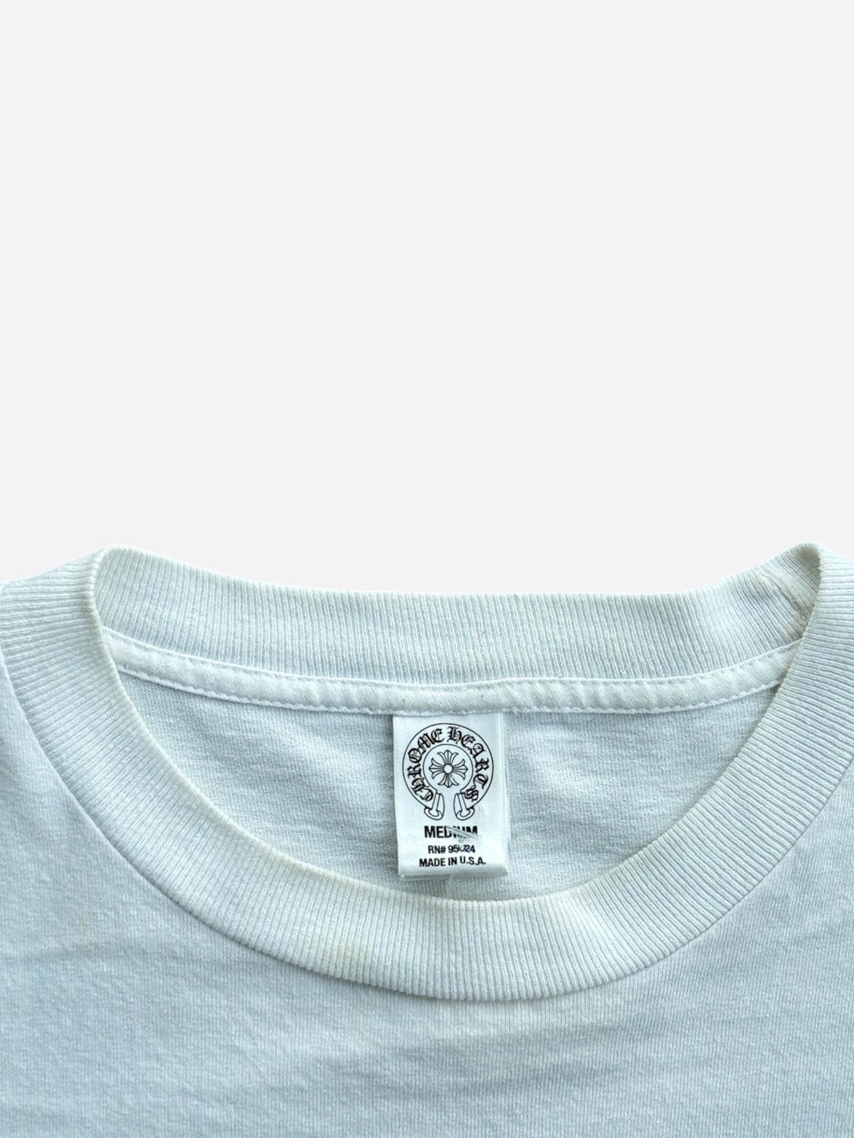 Chrome Hearts White & Black RS3 Logo T-Shirt