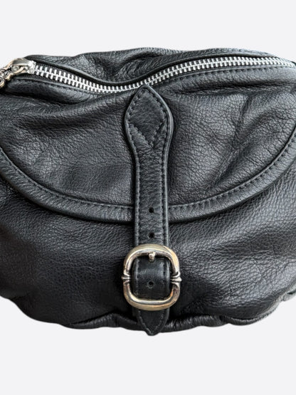 Chrome Hearts Black Leather Snat Pack