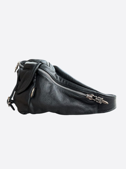 Chrome Hearts Black Leather Snat Pack