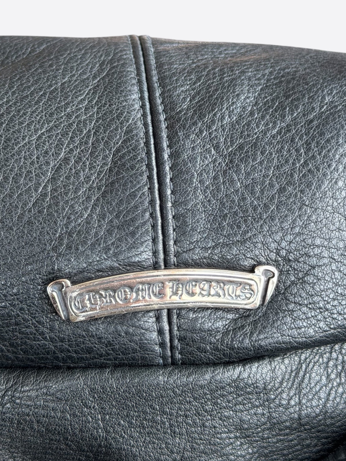 Chrome Hearts Black Leather Snat Pack