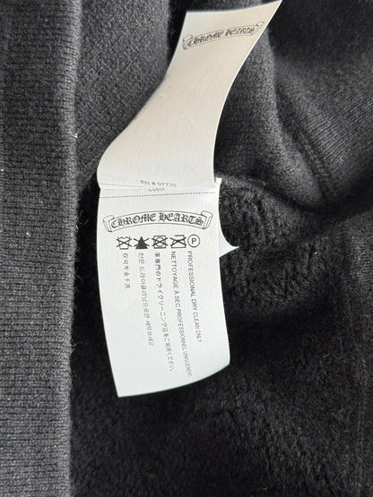 Chrome Hearts Black & White Floral Embroidered Cashmere Sweatpants