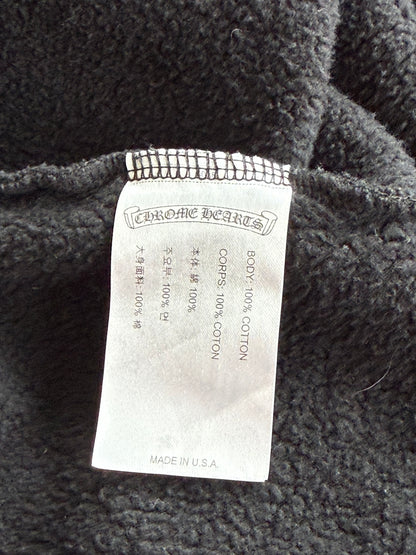 Chrome Hearts Black & White T-Bar Logo Hoodie