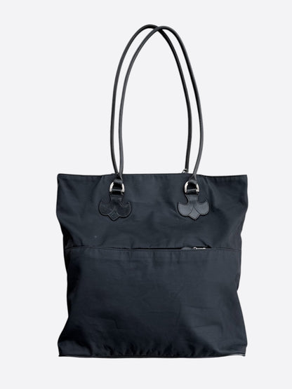 Chrome Hearts Black Cemetery Cross Patch Tote Bag