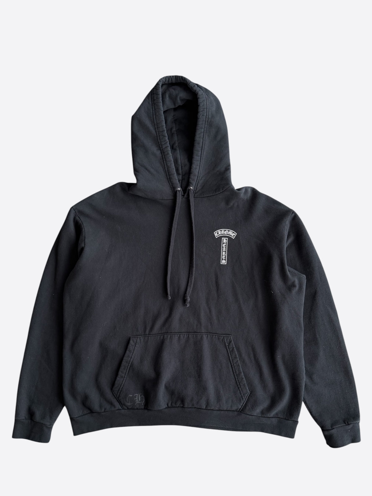 Chrome Hearts Black & White T-Bar Logo Hoodie