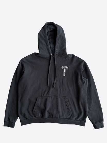 Chrome Hearts Black & White T-Bar Logo Hoodie