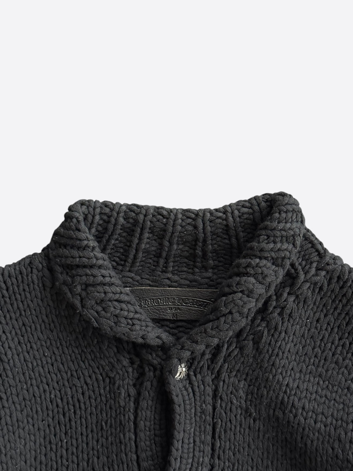 Chrome Hearts Black Bait & Tackle Cashmere Cardigan