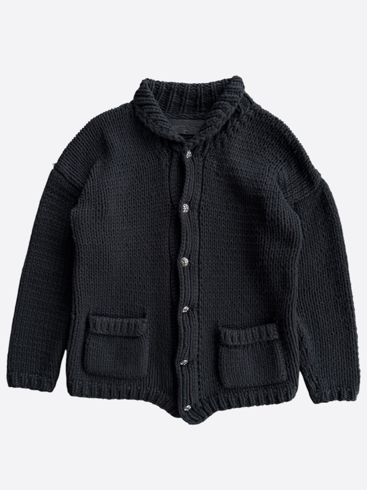 Chrome Hearts Black Bait & Tackle Cashmere Cardigan