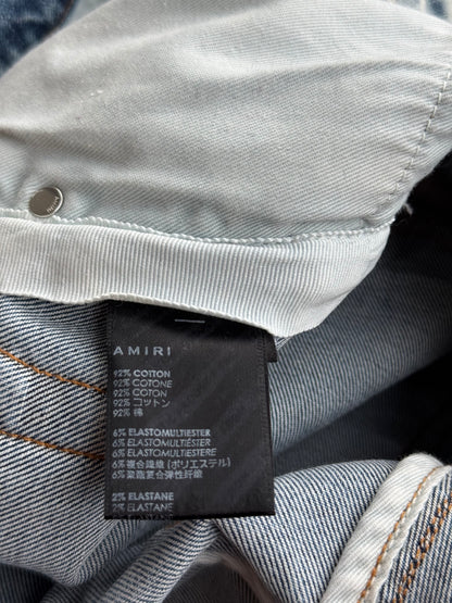 Amiri Clay Indigo & Pink Core Applique Logo Jeans