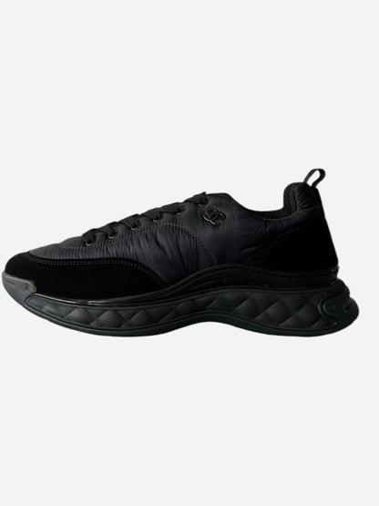 Chanel Black Logo Trainers