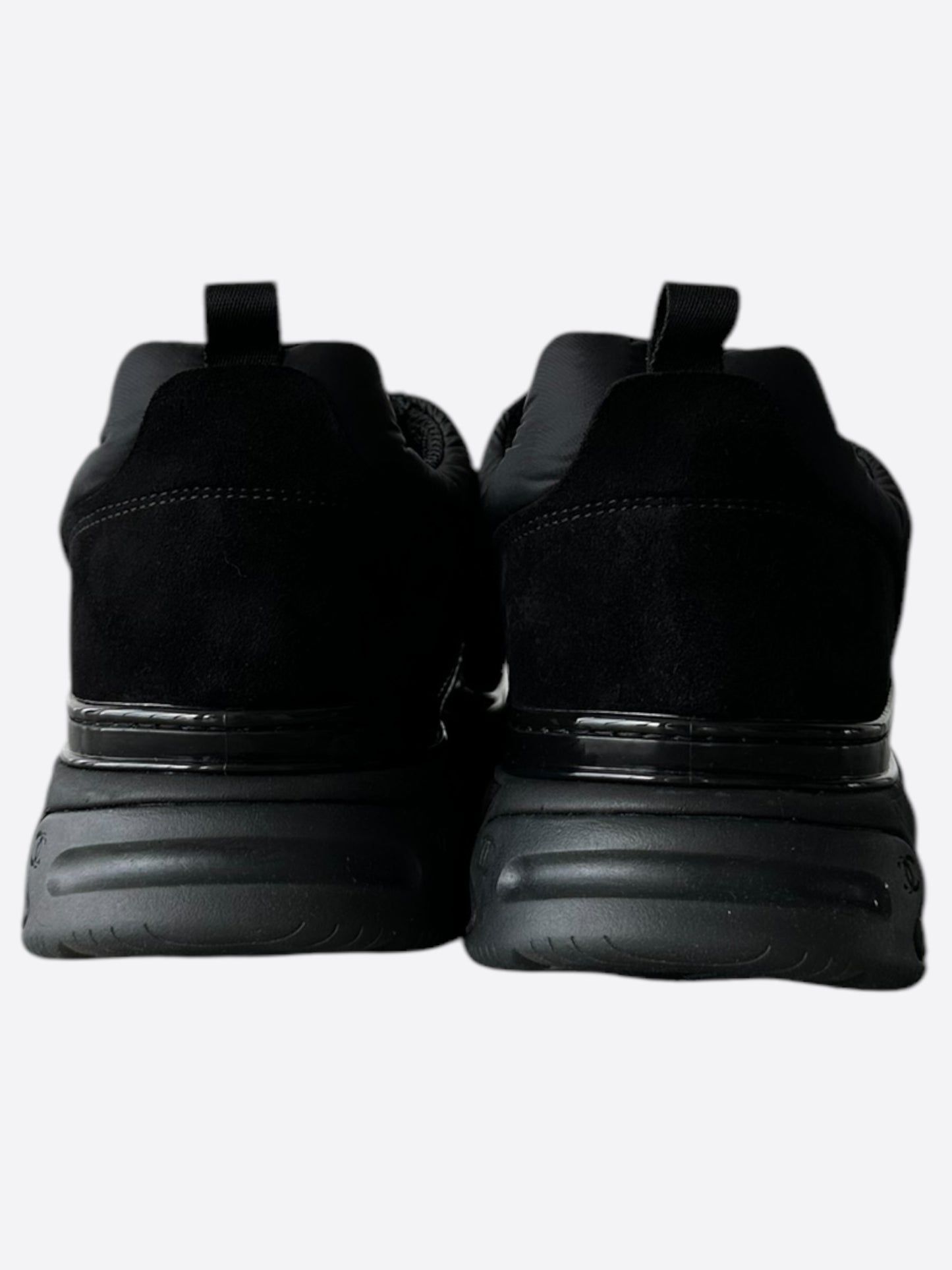 Chanel Black Logo Trainers