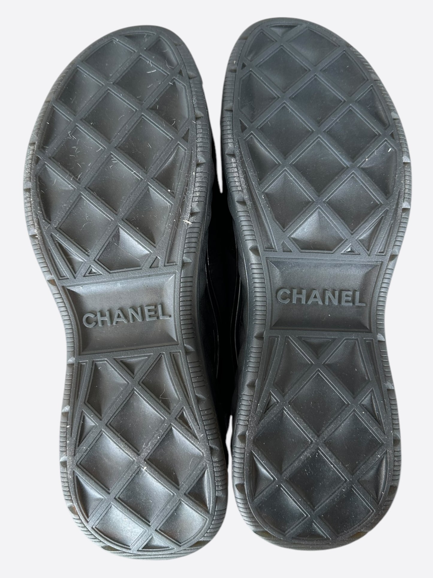 Chanel Black Logo Trainers