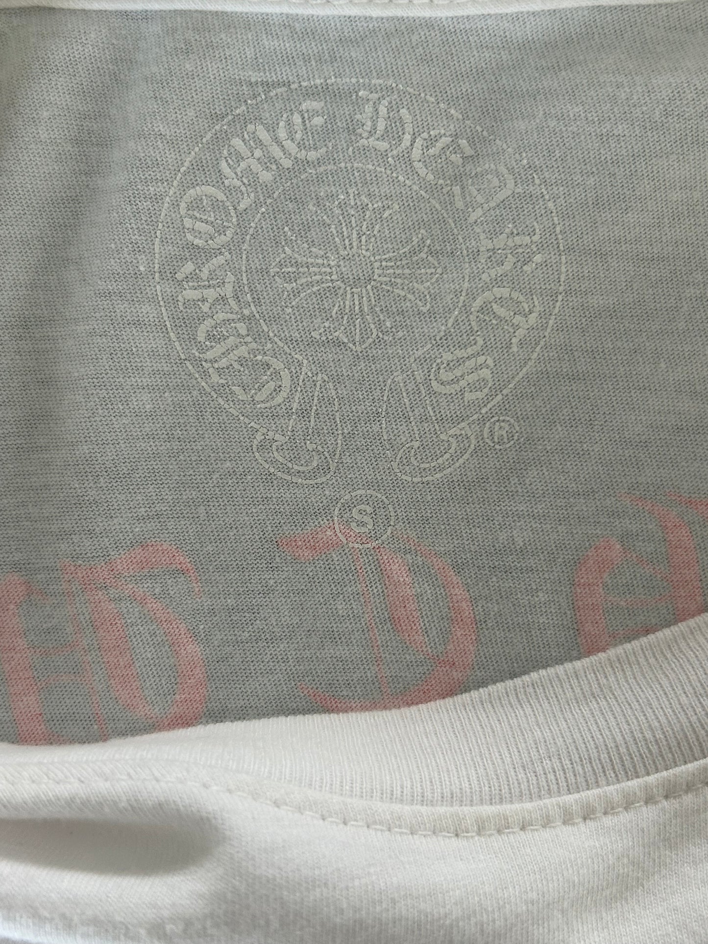 Chrome Hearts White & Red Made In Hollywood T-Shirt