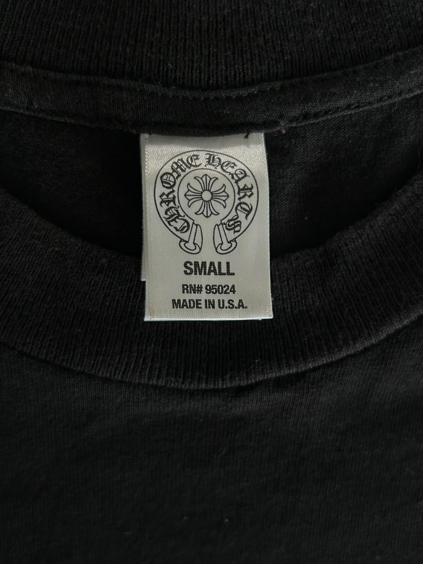 Chrome Hearts Black & White Los Angeles Cross Logo T-Shirt