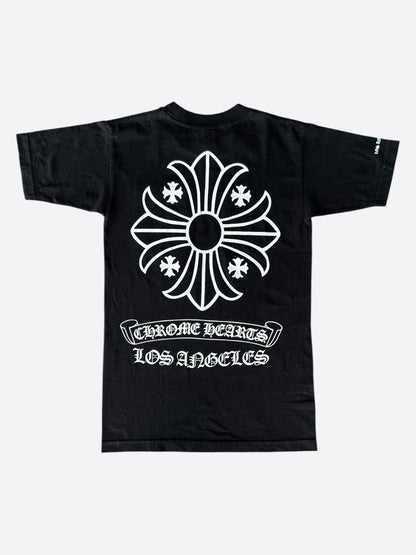 Chrome Hearts Black & White Los Angeles Cross Logo T-Shirt