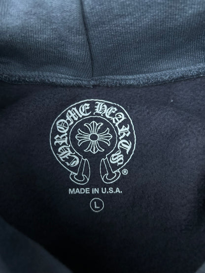 Chrome Hearts Drake Blue Certified Cross Logo Hoodie