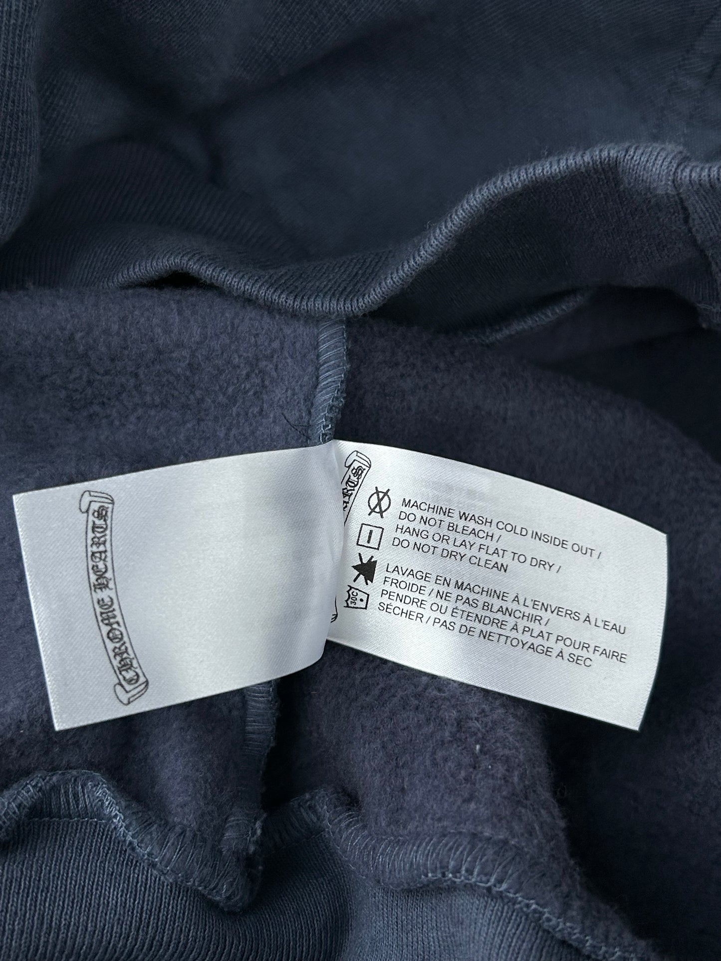 Chrome Hearts Drake Blue Certified Cross Logo Hoodie
