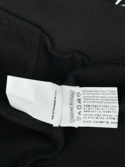 Chrome Hearts Black & Red Cemetery Horseshoe Logo Zip Up Hoodie