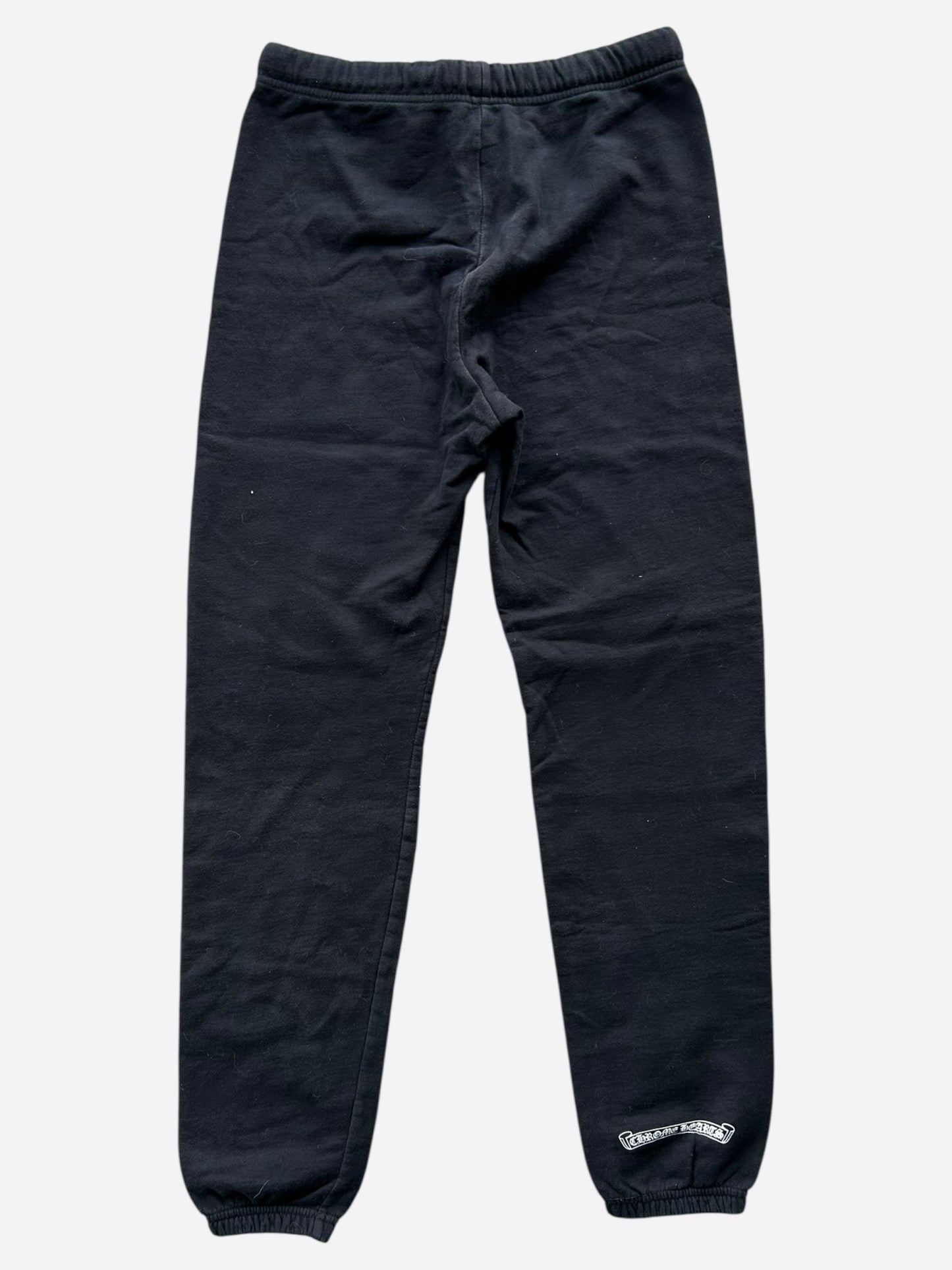 Chrome Hearts Black & Red Cemetery Horseshoe Logo Sweatpants