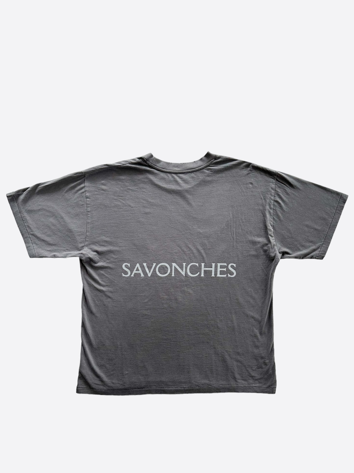 Savonches Grey Tonal S Logo T-Shirt