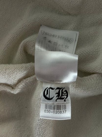 Chrome Hearts White & Black Cross Jacquard Horseshoe Logo Hoodie