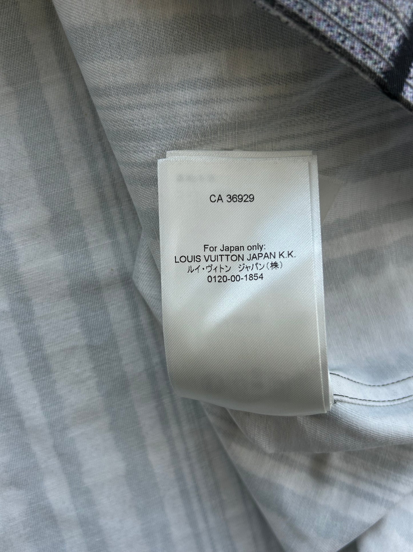 Louis Vuitton Grey & Black Plaid Blurry Vision of a Bright Future Button Up Shirt