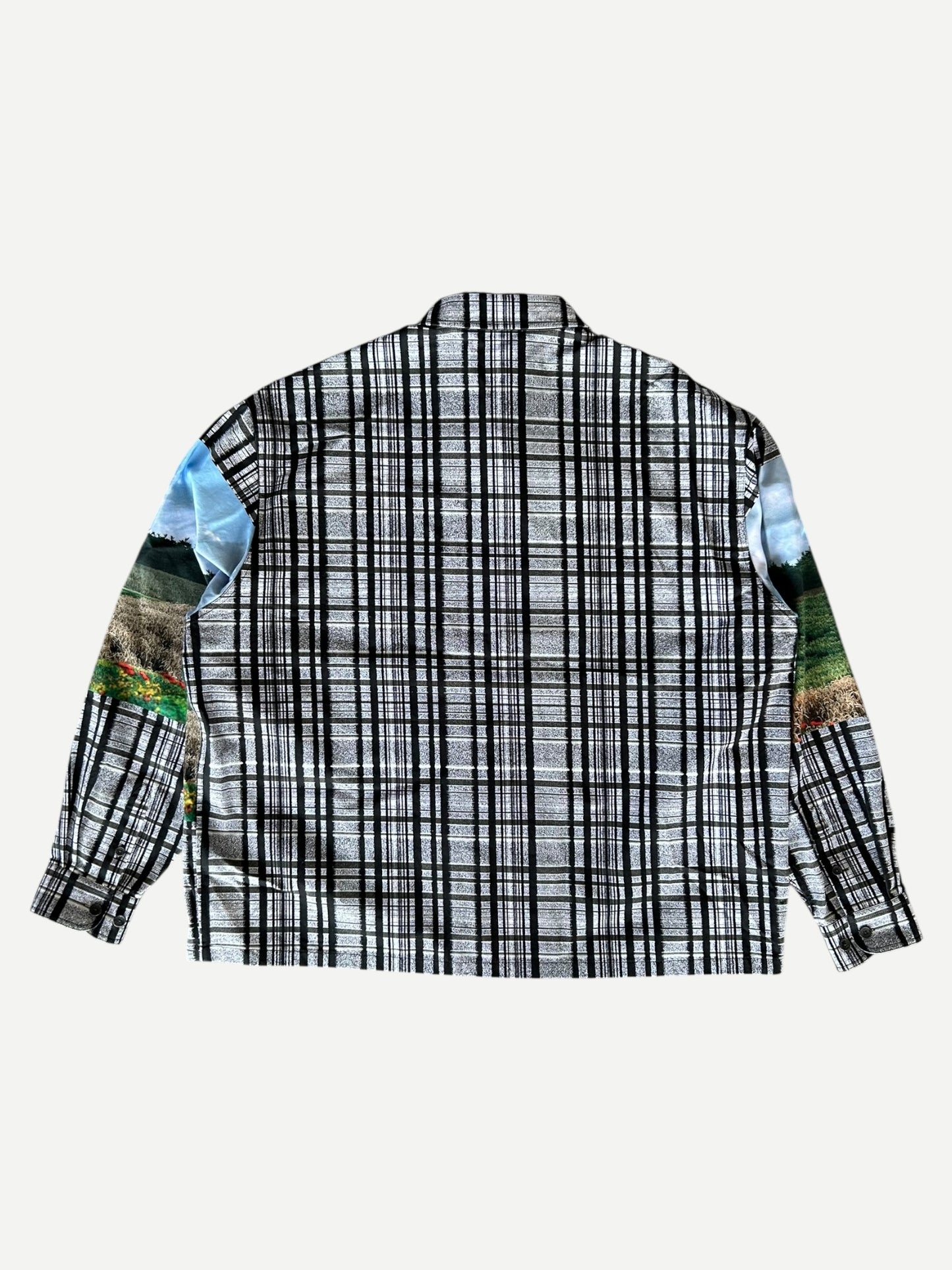 Louis Vuitton Grey & Black Plaid Blurry Vision of a Bright Future Button Up Shirt