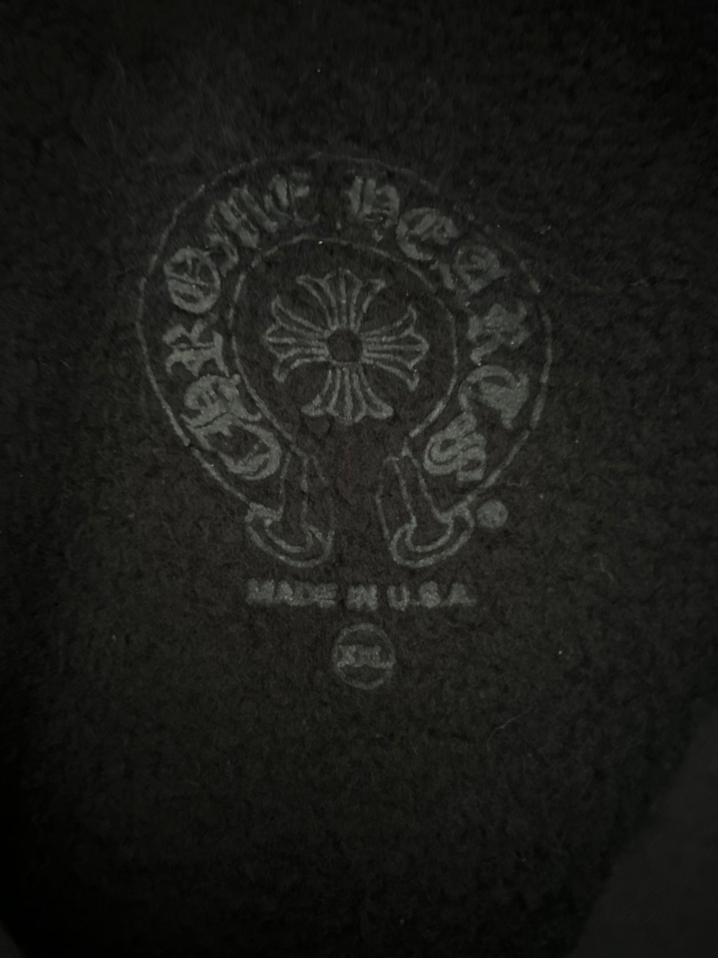 Chrome Hearts Black & Silver Online Exclusive Horseshoe Logo Hoodie