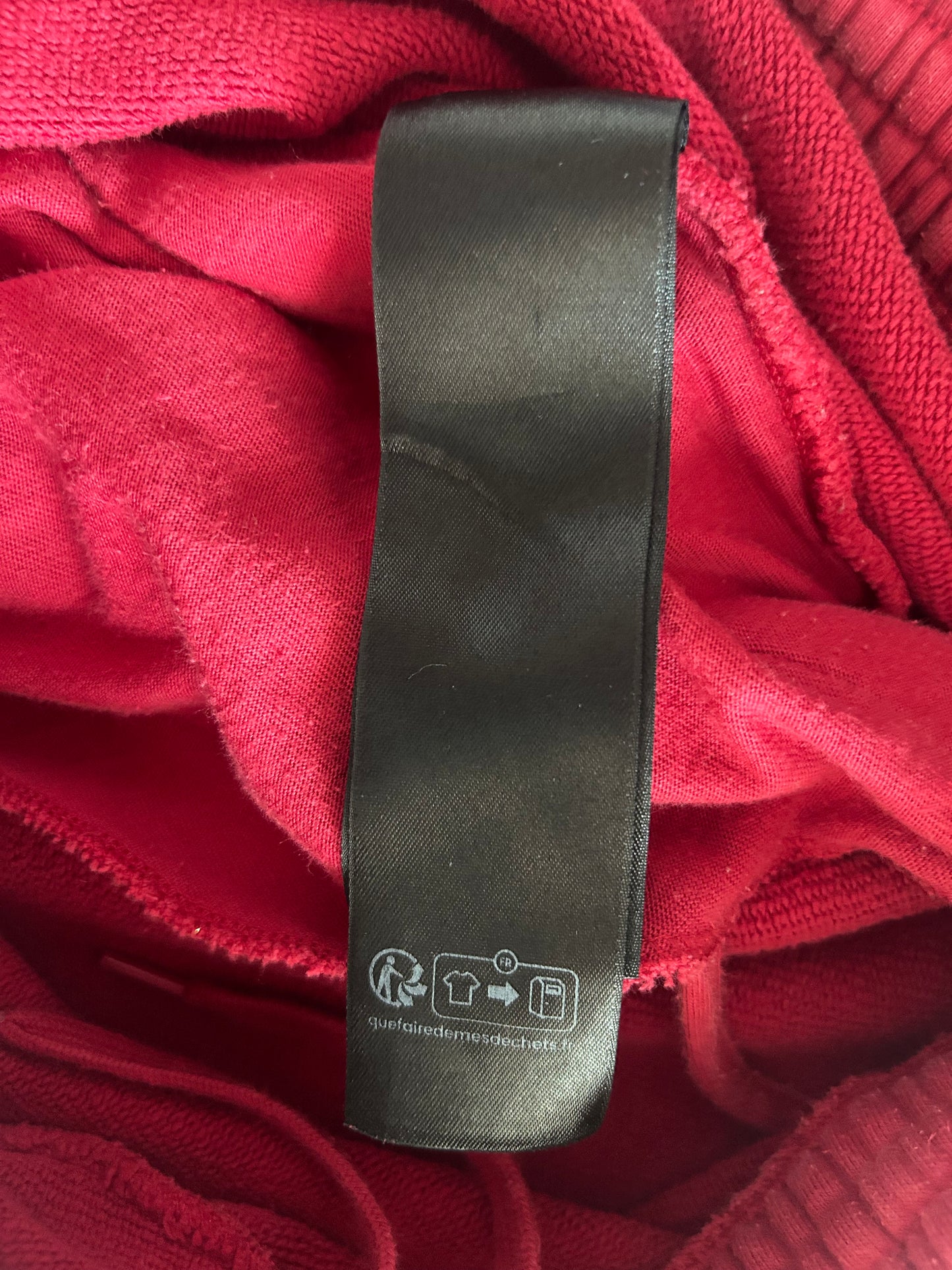 Balenciaga Red & Black Tattoo Print Oversized Sweatpants