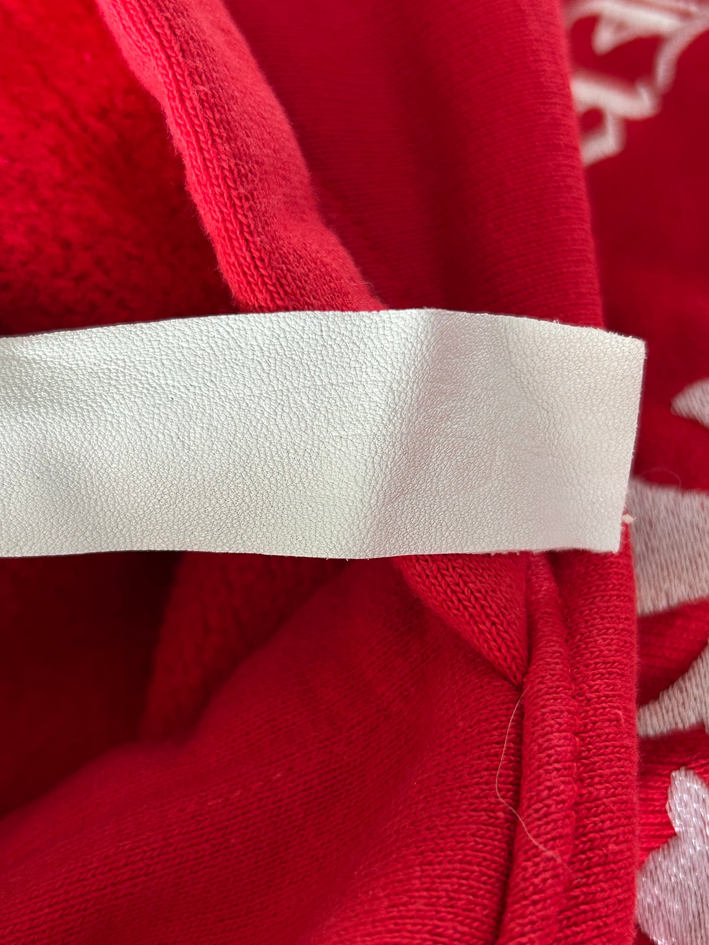 Chrome Hearts Red & White Triple Cross Embroidered Hoodie