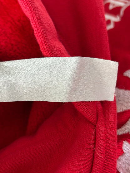 Chrome Hearts Red & White Triple Cross Embroidered Hoodie