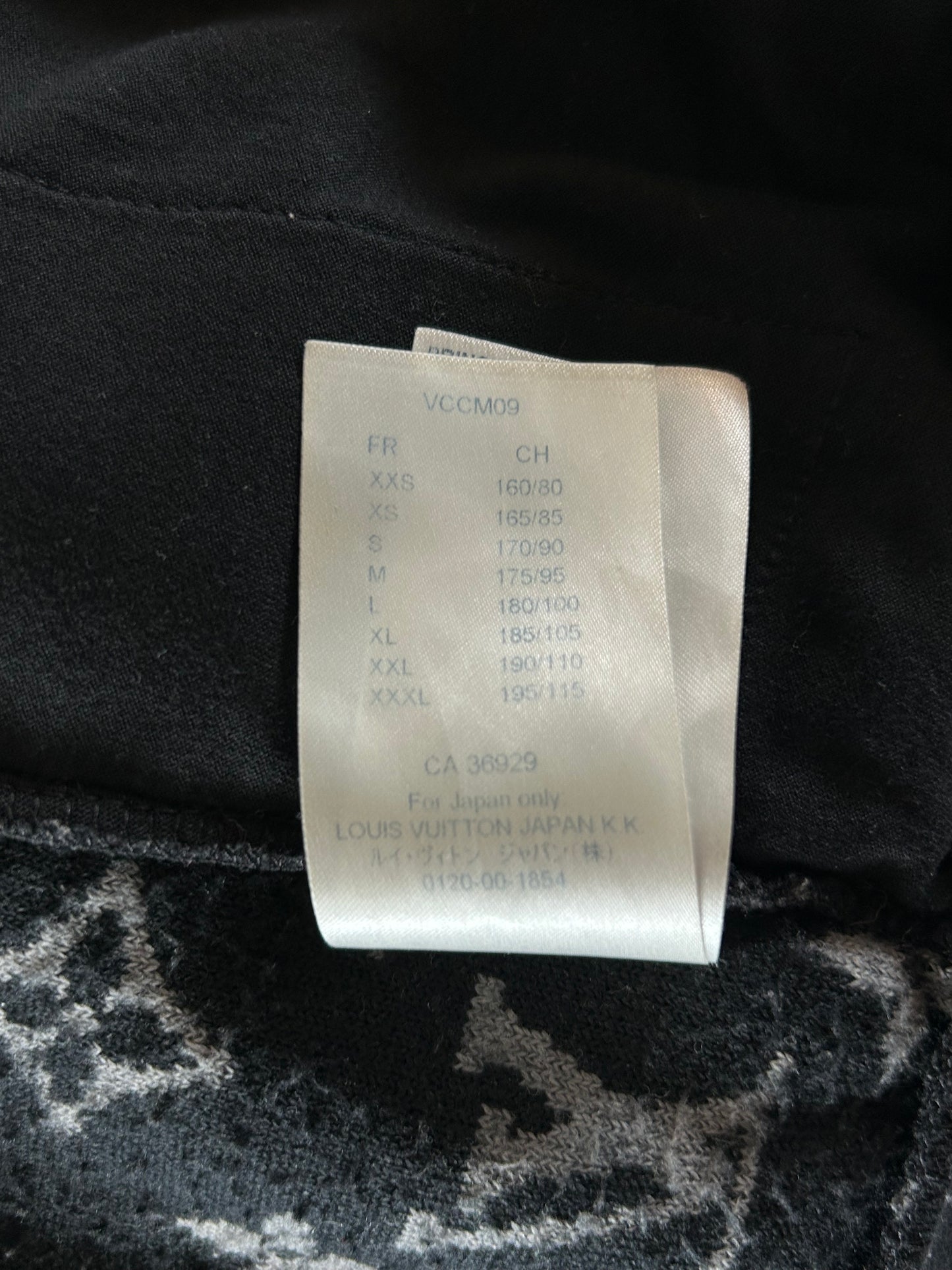 Louis Vuitton Black & Grey Monogram Fleece Zip Up Jacket