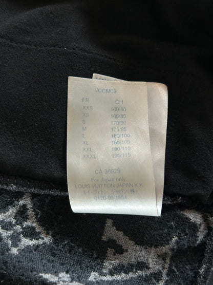 Louis Vuitton Black & Grey Monogram Fleece Zip Up Jacket