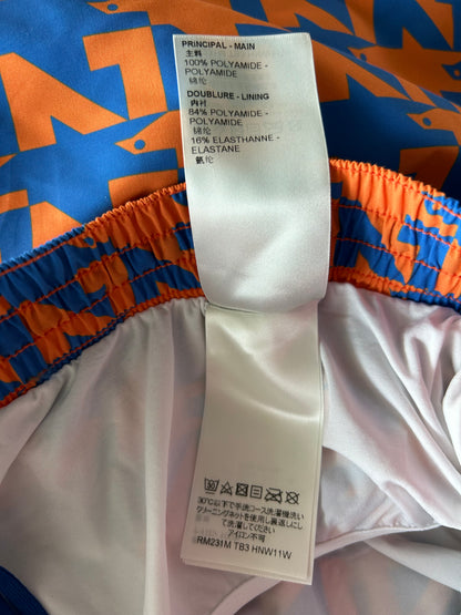 Louis Vuitton Blue & Orange Dove Print Swimshorts