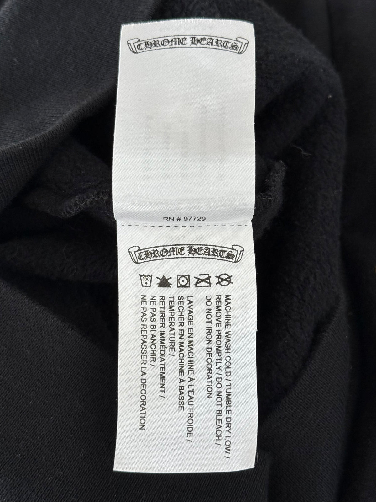 Chrome Hearts Black & Olive Script Logo Hoodie