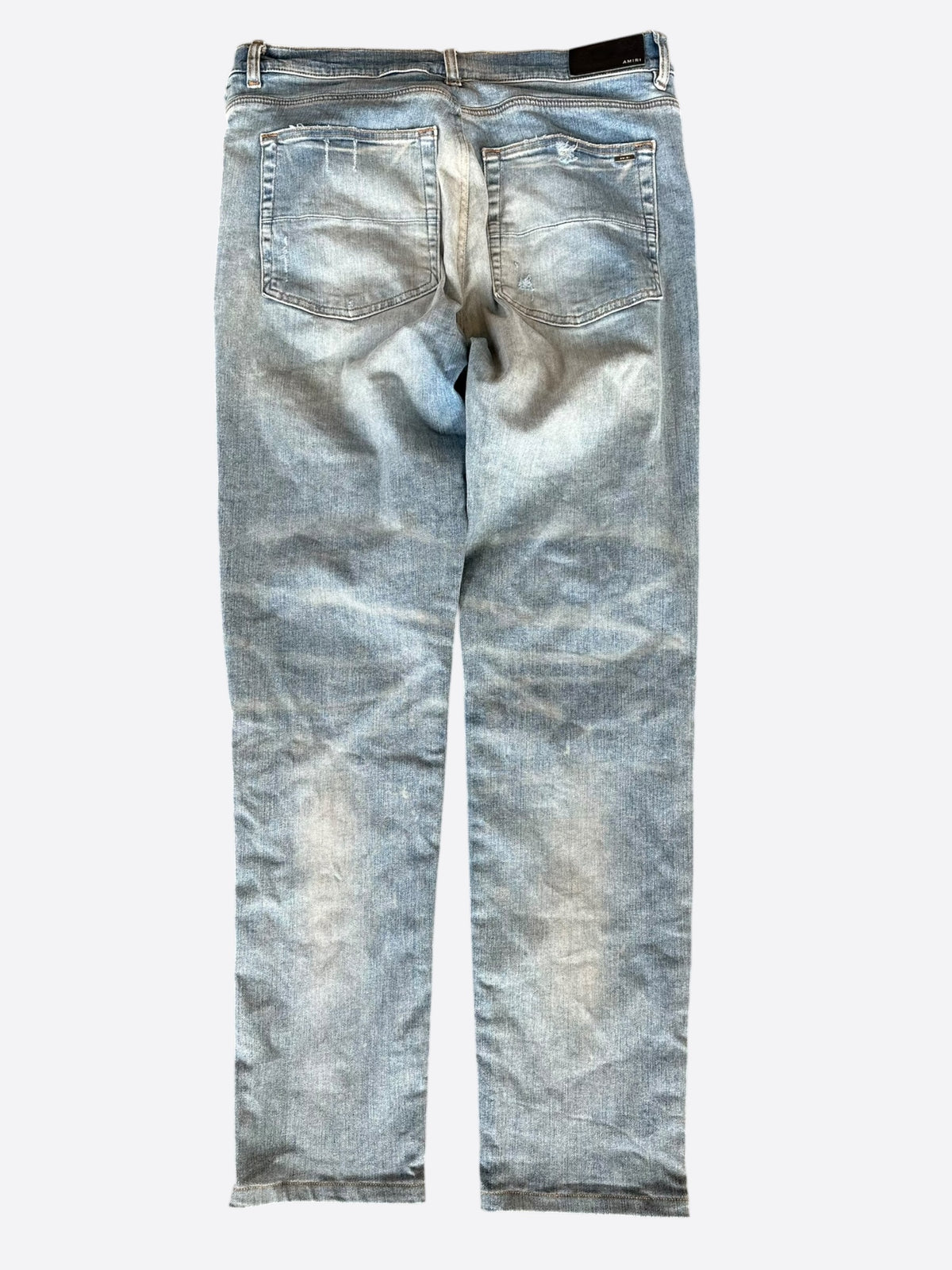 Amiri Clay Indigo & Pink Patch MX1 Jeans