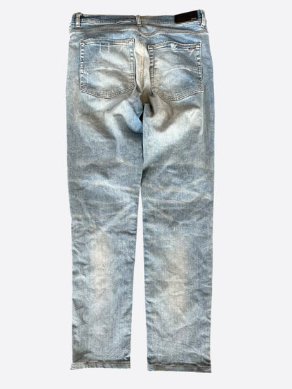 Amiri Clay Indigo & Pink Patch MX1 Jeans