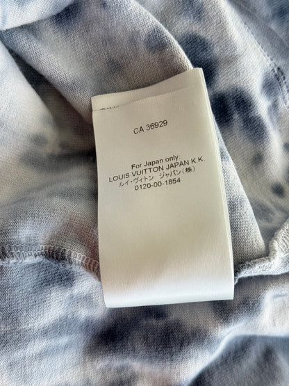 Louis Vuitton Grey & Orange Tie-Dye Graffiti T-Shirt