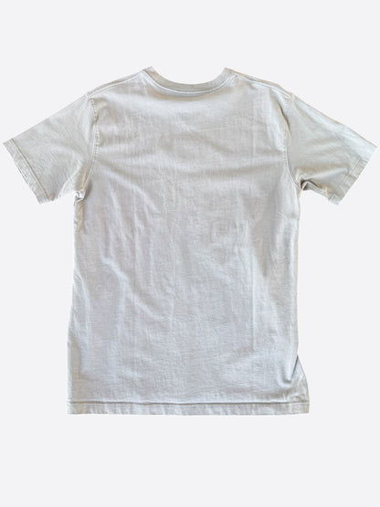 Dior Air Jordan Grey Embroidered Logo T-Shirt