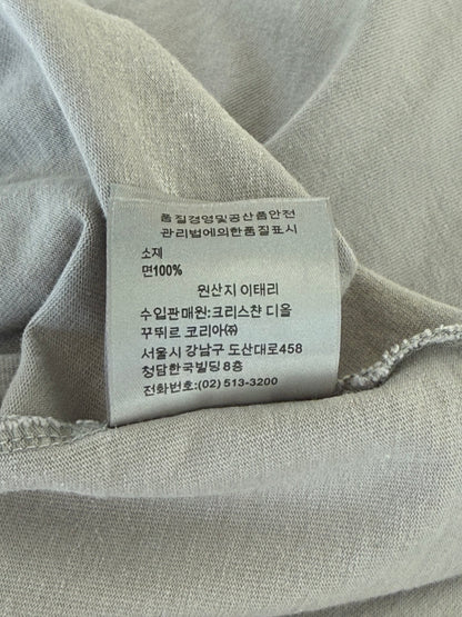 Dior Air Jordan Grey Embroidered Logo T-Shirt