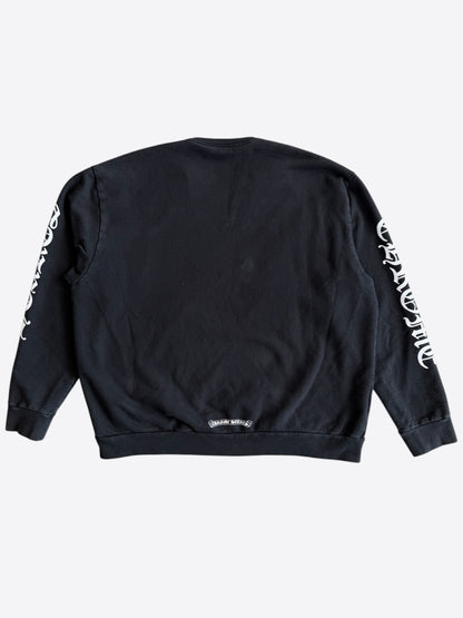 Chrome Hearts Black & White Neck Logo Sweater