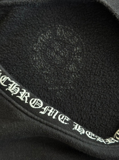 Chrome Hearts Black & White Neck Logo Sweater