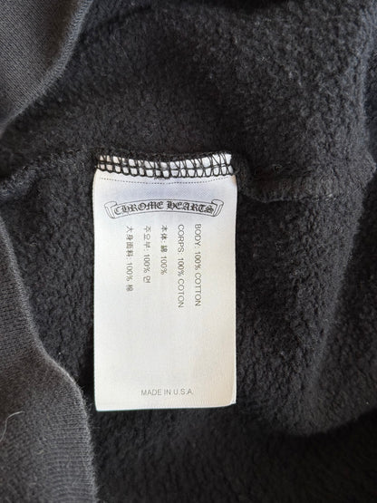 Chrome Hearts Black & White Neck Logo Sweater