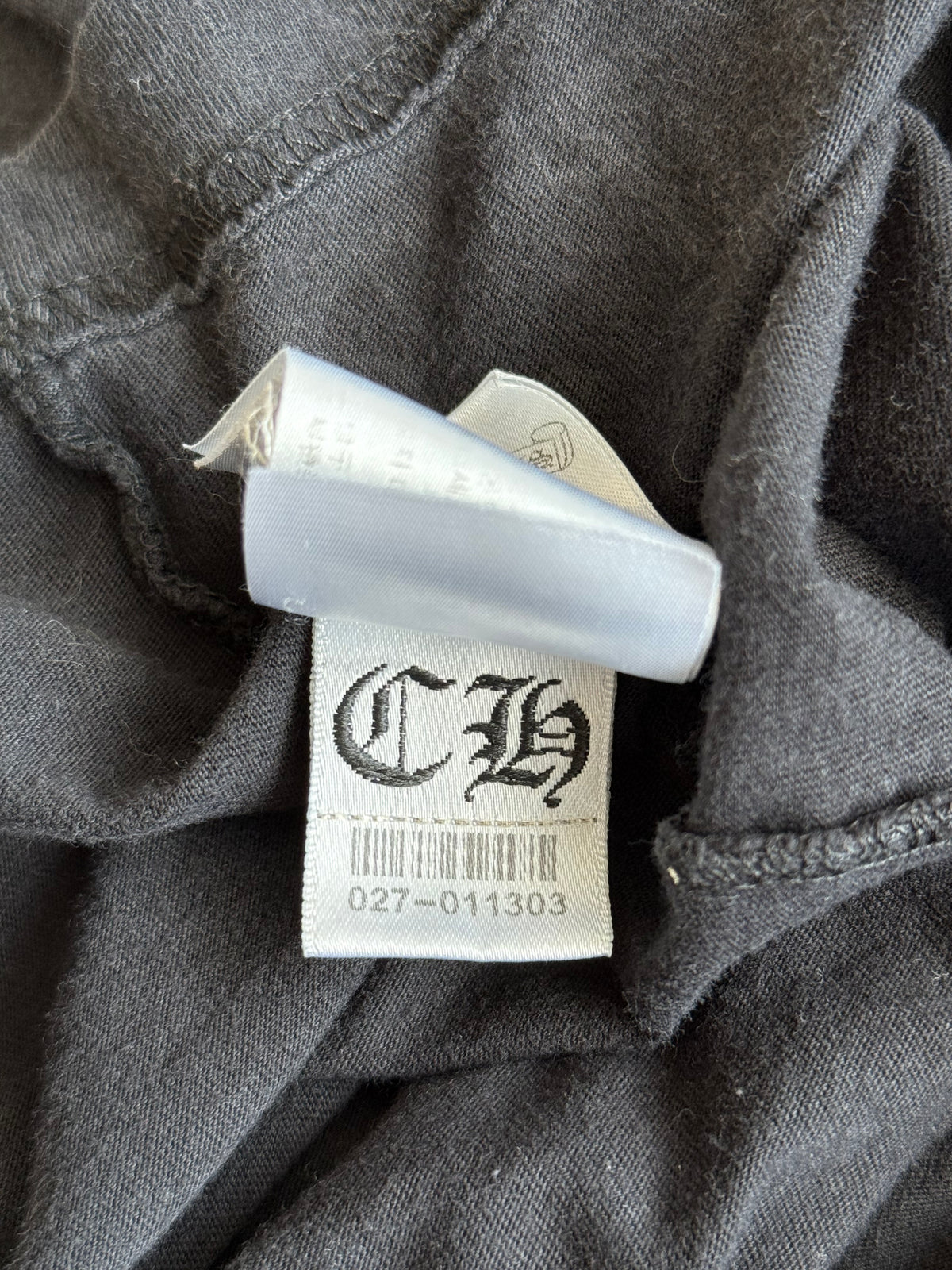 Chrome Hearts Black & White Horseshoe Logo Longsleeve T-Shirt