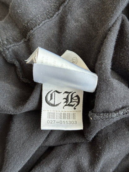 Chrome Hearts Black & White Horseshoe Logo Longsleeve T-Shirt